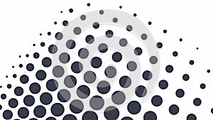 Halftone dot pattern, dynamic abstract gradient, vector design Generative AI