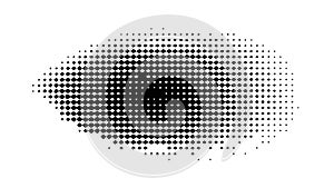 Halftone Dot Pattern Effect Icon, Retro Print Digital Art, vector design Generative AI