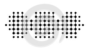 Halftone Dot Pattern Gradient Abstract Vector, vector design Generative AI