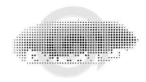 Halftone dot pattern with a light gradient fade effect, vector design Generative AI