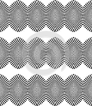 Halftone dot pattern mandala design.