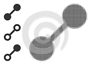 Halftone Dot Vector Relation Icon