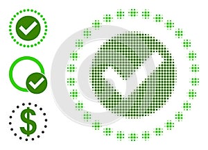 Halftone Dot Vector True Area Icon