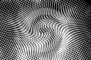 Halftone dots background. Black and white dots halftone pattern.