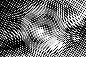 Halftone dots background. Black and white dots halftone pattern.