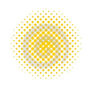 Halftone dots. Colored, abstract background in Pop Art style