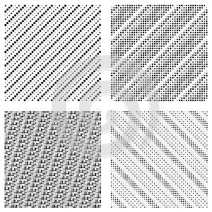 Halftone dots, dotted pattern. Pointillist, pointillism vector illustration. Speckles textire