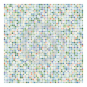 Halftone dots, dotted pattern. Pointillist, pointillism vector illustration. Speckles textire