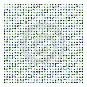 Halftone dots, dotted pattern. Pointillist, pointillism vector illustration. Speckles textire