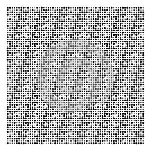 Halftone dots, dotted pattern. Pointillist, pointillism vector illustration. Speckles textire