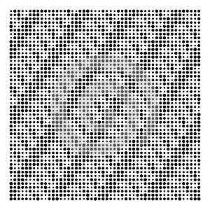 Halftone dots, dotted pattern. Pointillist, pointillism vector illustration. Speckles textire