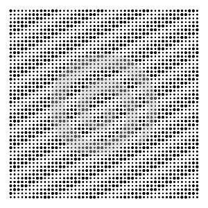 Halftone dots, dotted pattern. Pointillist, pointillism vector illustration. Speckles textire