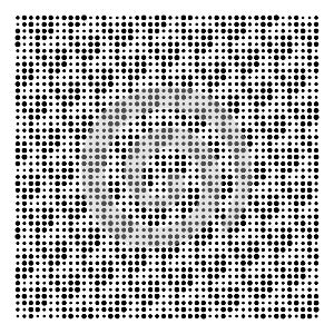 Halftone dots, dotted pattern. Pointillist, pointillism vector illustration. Speckles textire