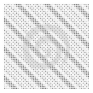 Halftone dots, dotted pattern. Pointillist, pointillism vector illustration. Speckles textire