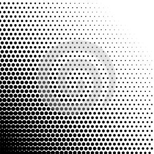 Halftone dots gradient fade digital monochrome pattern