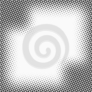 Halftone dots. Monochrome vector texture background for prepress, DTP, comics, poster. Pop art style template photo