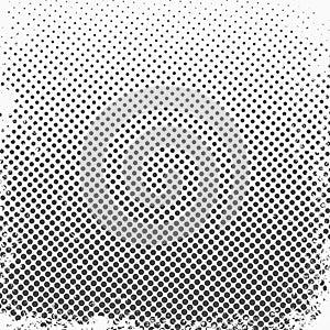 Halftone dots. Monochrome vector texture background for prepress, DTP, comics, poster. Pop art style template photo