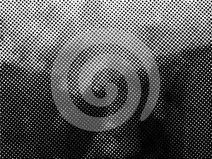 Halftone Dots Pattern . Halftone Dotted Grunge Texture . Ink Print Distress Background .
