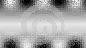 Vector Halftone Dots Pattern in Grey Gradient Background