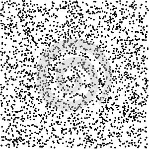 Halftone dotted background randomly distributed. Halftone effect