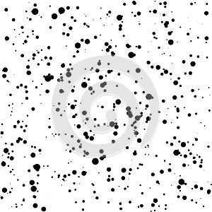 Halftone dotted background randomly distributed. Halftone effect