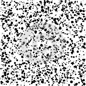 Halftone dotted background randomly distributed. Halftone effect