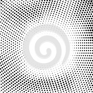 Halftone dotted background randomly distributed. Halftone effect