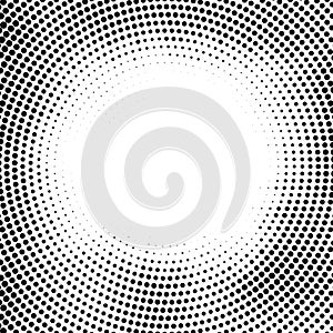 Halftone dotted background randomly distributed. Halftone effect