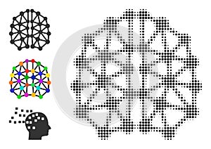 Halftone Dotted Vector AI Structure Icon