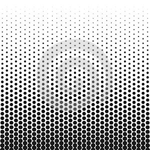 Halftone dotted vintage retro gradients pattern. Monochrome pop art illustration