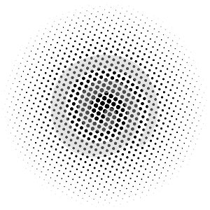 Halftone element. Abstract geometric graphic with half-tone pattern