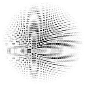 Halftone element. Abstract geometric graphic with half-tone pattern