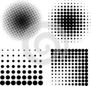 Halftone elements VECTOR