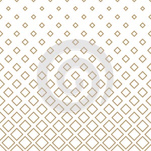 Halftone gold square geometric gradient pattern