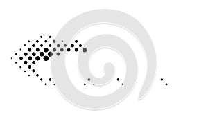 Halftone Gradient Dots: Abstract Retro Digital Texture Element, vector design Generative AI