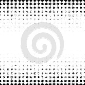 Halftone gradient pattern. Background using halftone random dots texture. Grunge backdrop. Technology vector