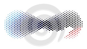 Halftone Gradient Pattern for Modern Art Design, vector design Generative AI