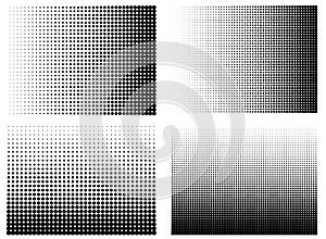 Halftone gradient set Half tone gradient