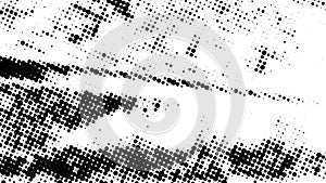 Halftone grunge animation. Dotted texture animated background.