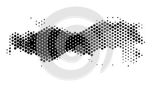 Halftone Hexagon Pattern Vector, Abstract Geometric Background, vector design Generative AI