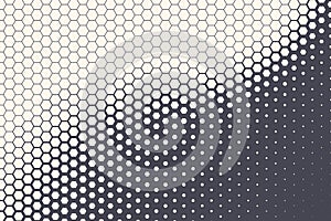 Halftone Hexagonal Pattern Texture Vector Abstract Geometric Technology Background