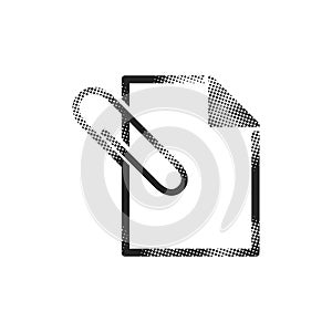 Halftone Icon - Attachment file
