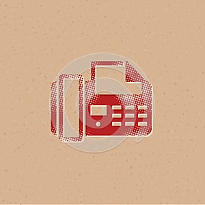 Halftone Icon - Facsimile