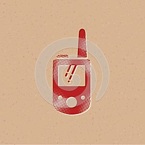 Halftone Icon - Handie talkie