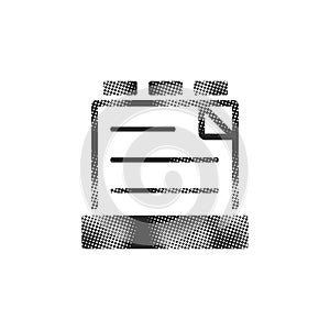 Halftone Icon - Medical records