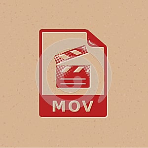 Halftone Icon - Video file