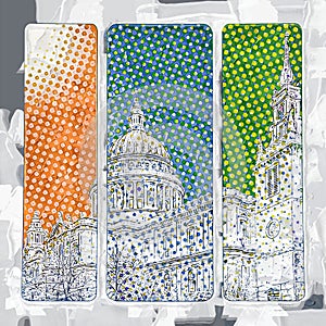 Halftone illustration of St Pauls Cathedral