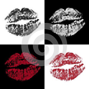 Halftone lips