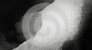 Halftone pattern abstract background with black and white dots