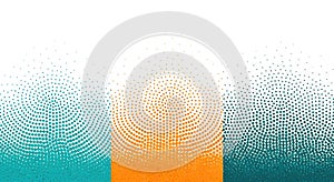 Halftone Pattern Background Abstract Dotted Texture, Color Gradient